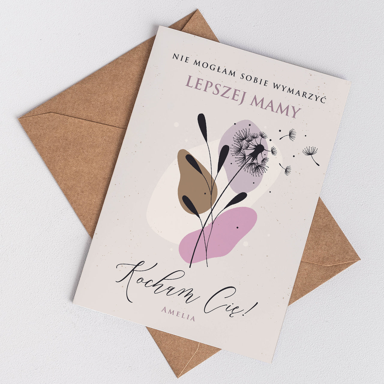 Personalizowana kartka dla mamy - kartka na Dzień Mamy