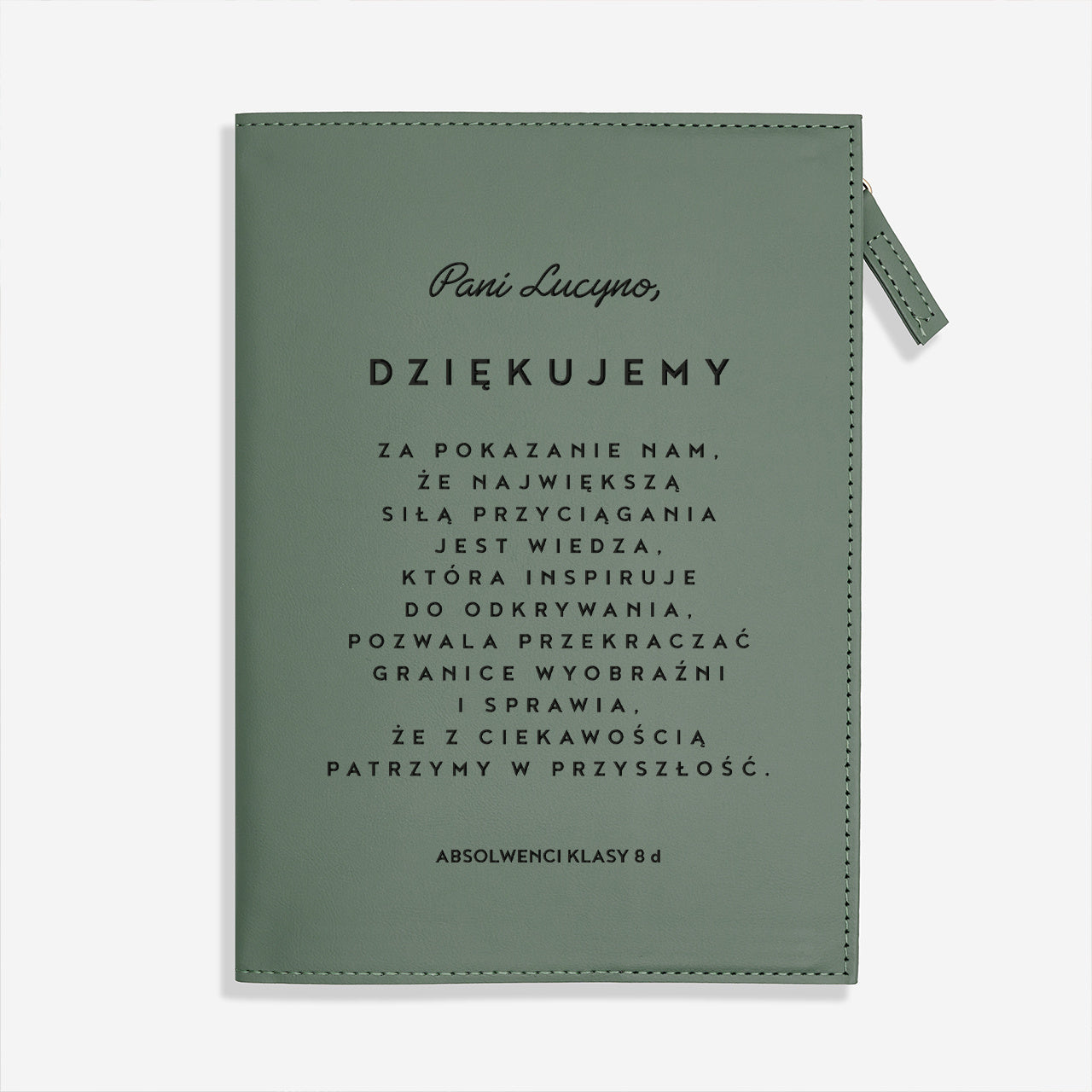 Personalizowany notatnik z grawerem dla nauczycielki fizyki