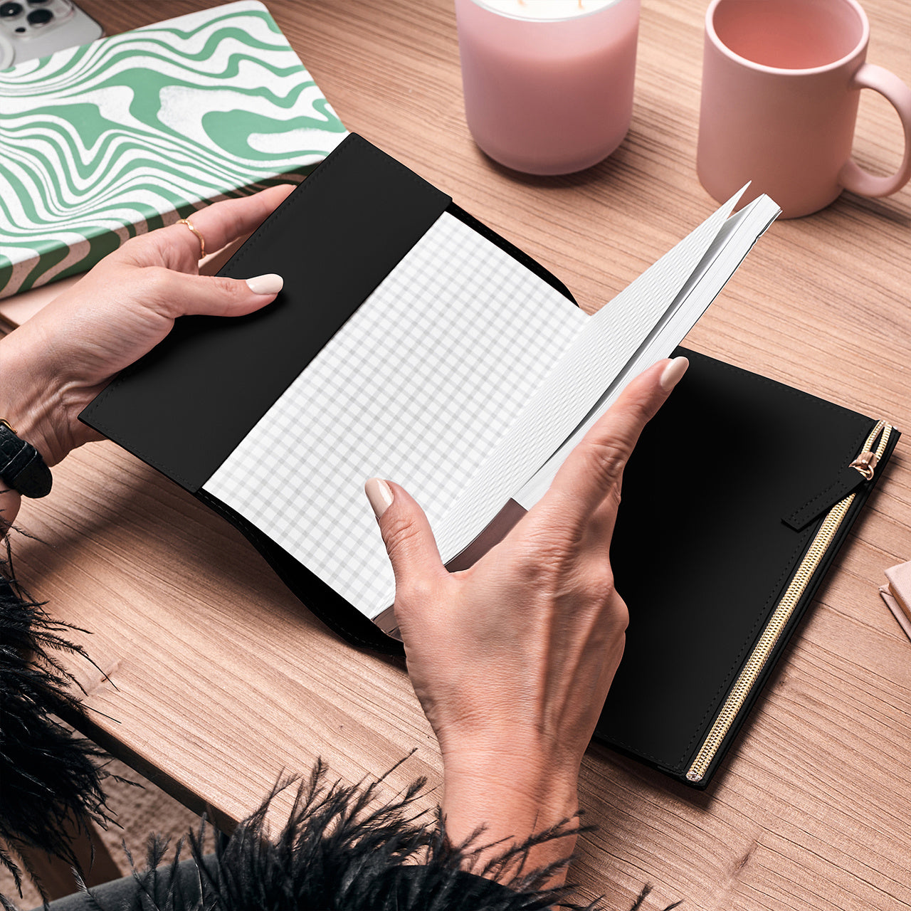 Notes na zamek - elegancki prezent dla mężczyzny notes personalizowany notes na prezent