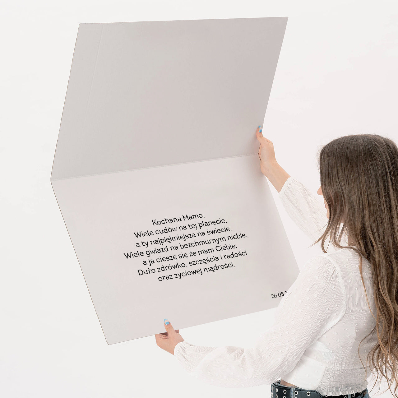 Personalizowana kartka XXL - prezent na Dzień Mamy - Kolaż Zdjęć