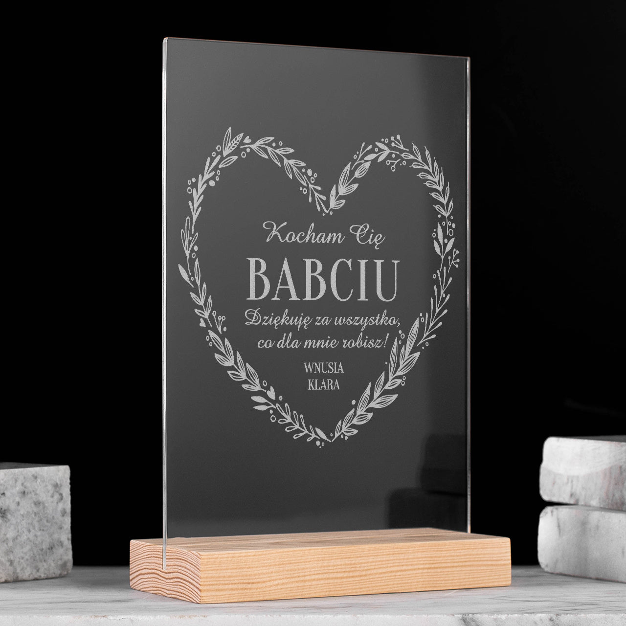 Personalizowana statuetka dla babci - kocham Cię babciu