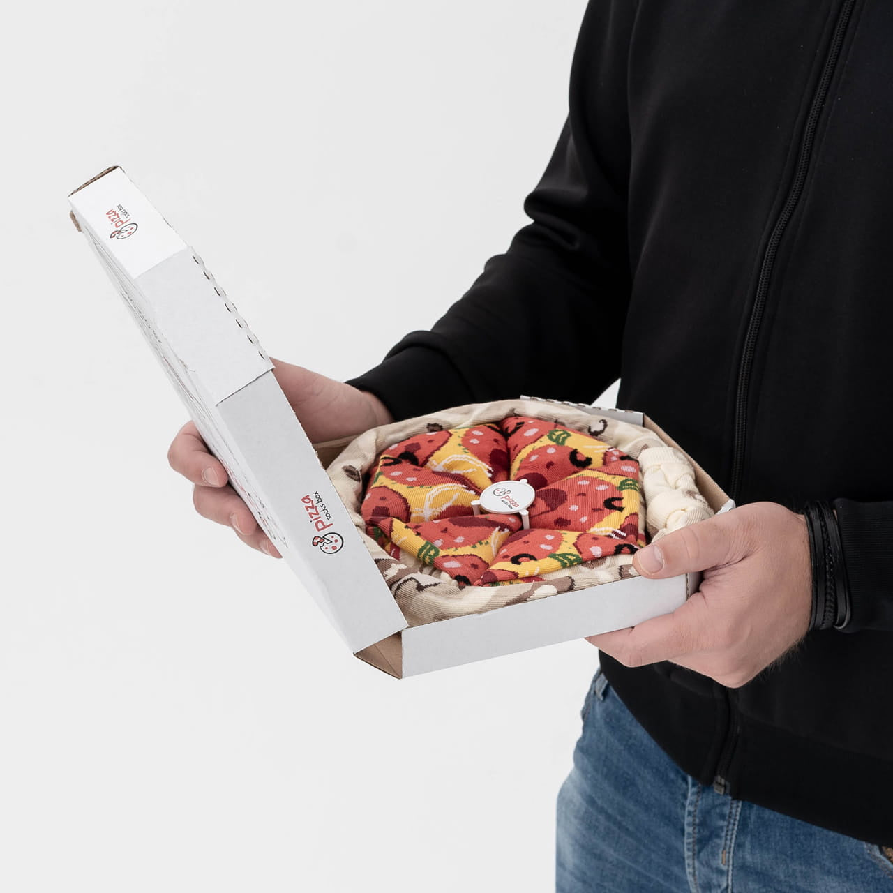 Skarpety PIZZA prezent na Dzień Chłopaka skarpetki na dzień chłopaka śmieszne skarpetki na dzień chłopaka