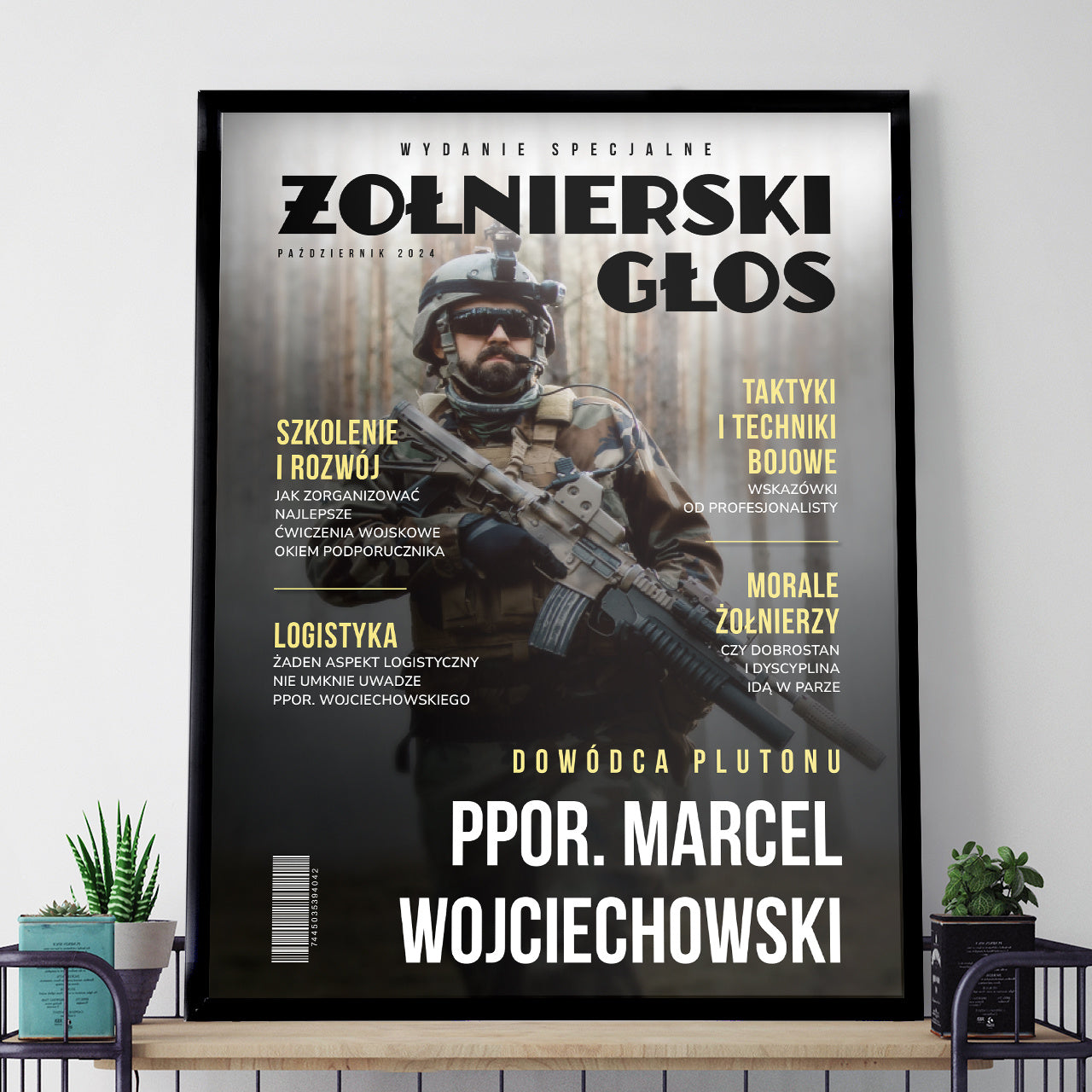 Plakat dla wojskowego prezent dla wojskowego plakat dla żołnierza wojskowy prezent personalizowany