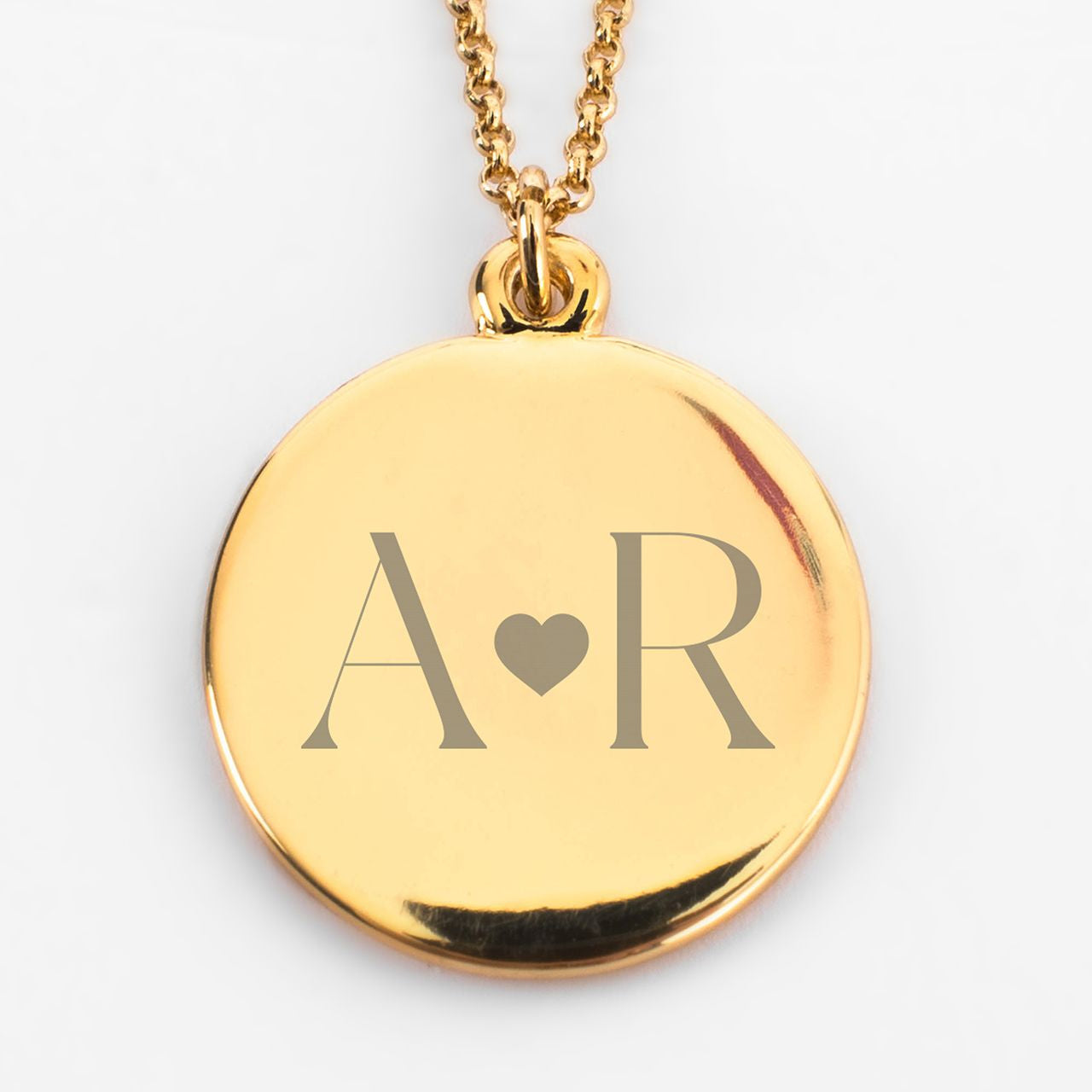 Naszyjnik grawerowany dla ukochanej - pozłacany