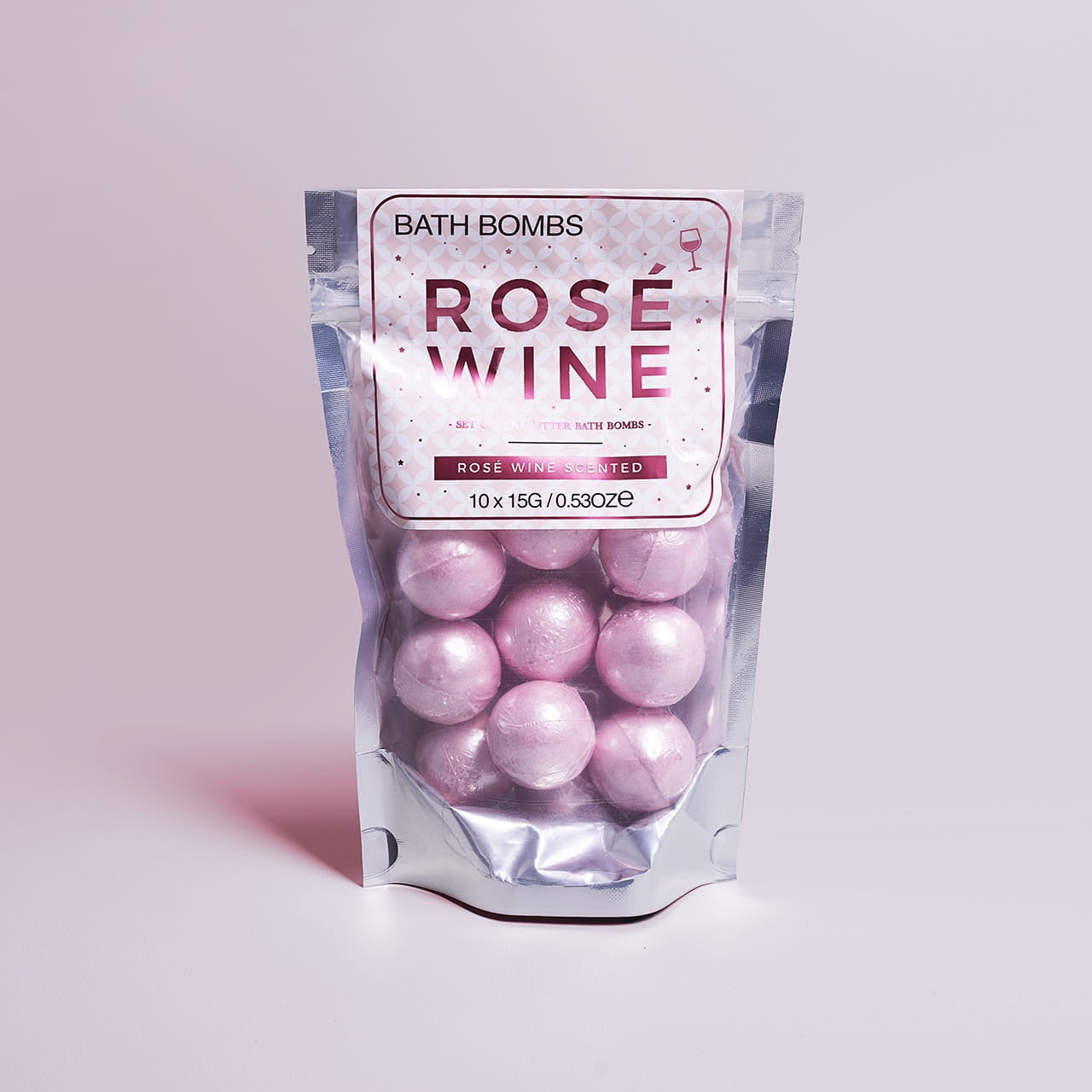 Musujące kule do kąpieli ROSE WINE upominek dla niej prezent dla miłośniczki wina prezent dla kobiety