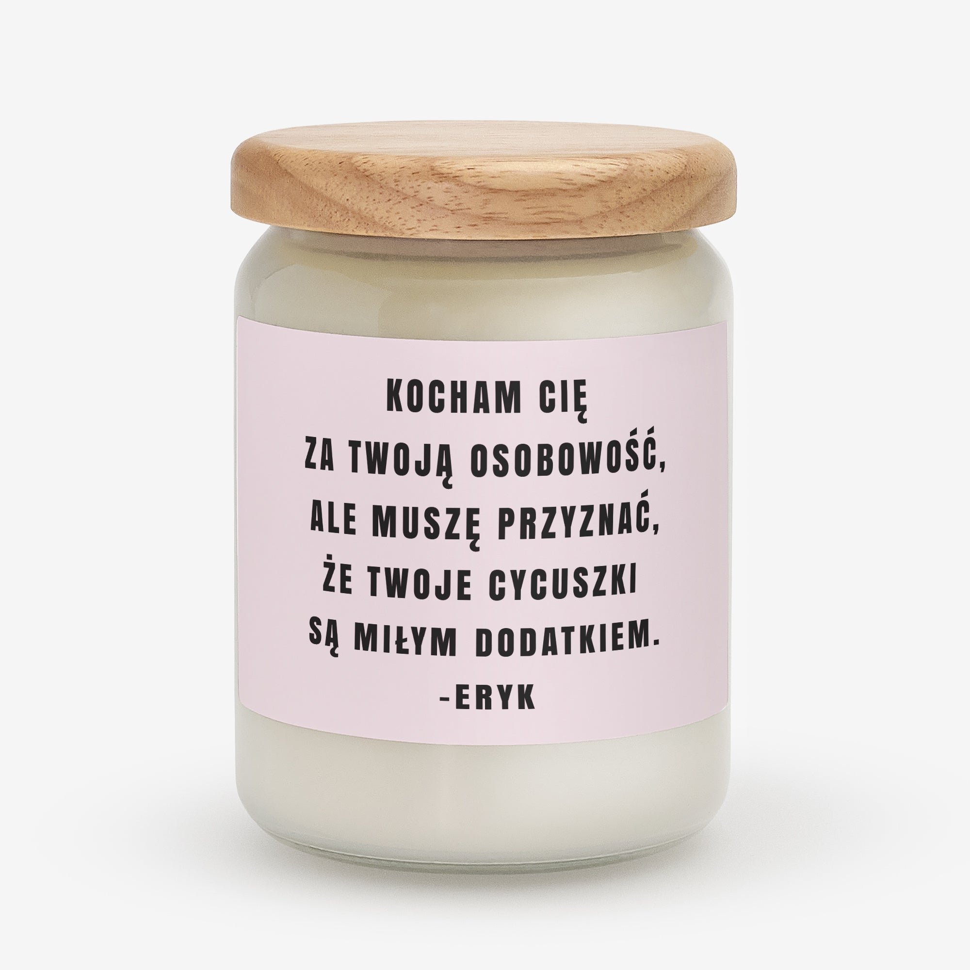Waniliowa świeca na Walentynki dla niej