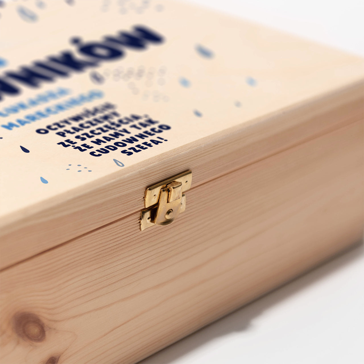 Skrzynka do win dla szefa - łzy pracowników zabawny świąteczny prezent dla szefa