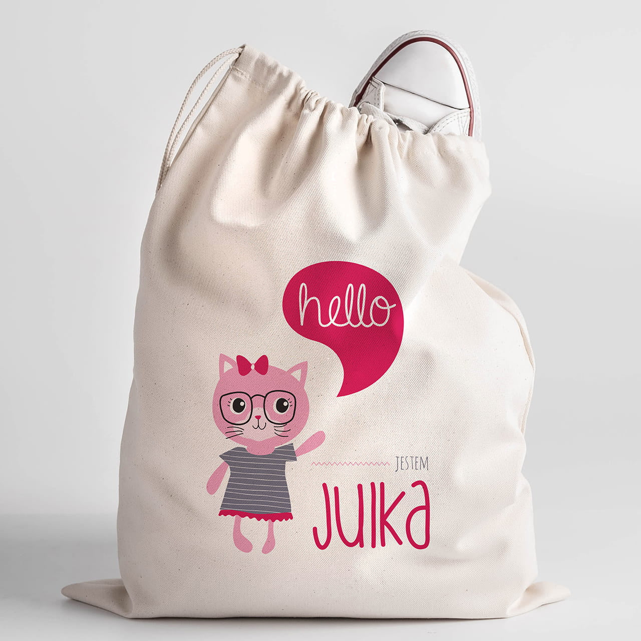 Personalizowany worek do przedszkola na prezent dla dziewczynki