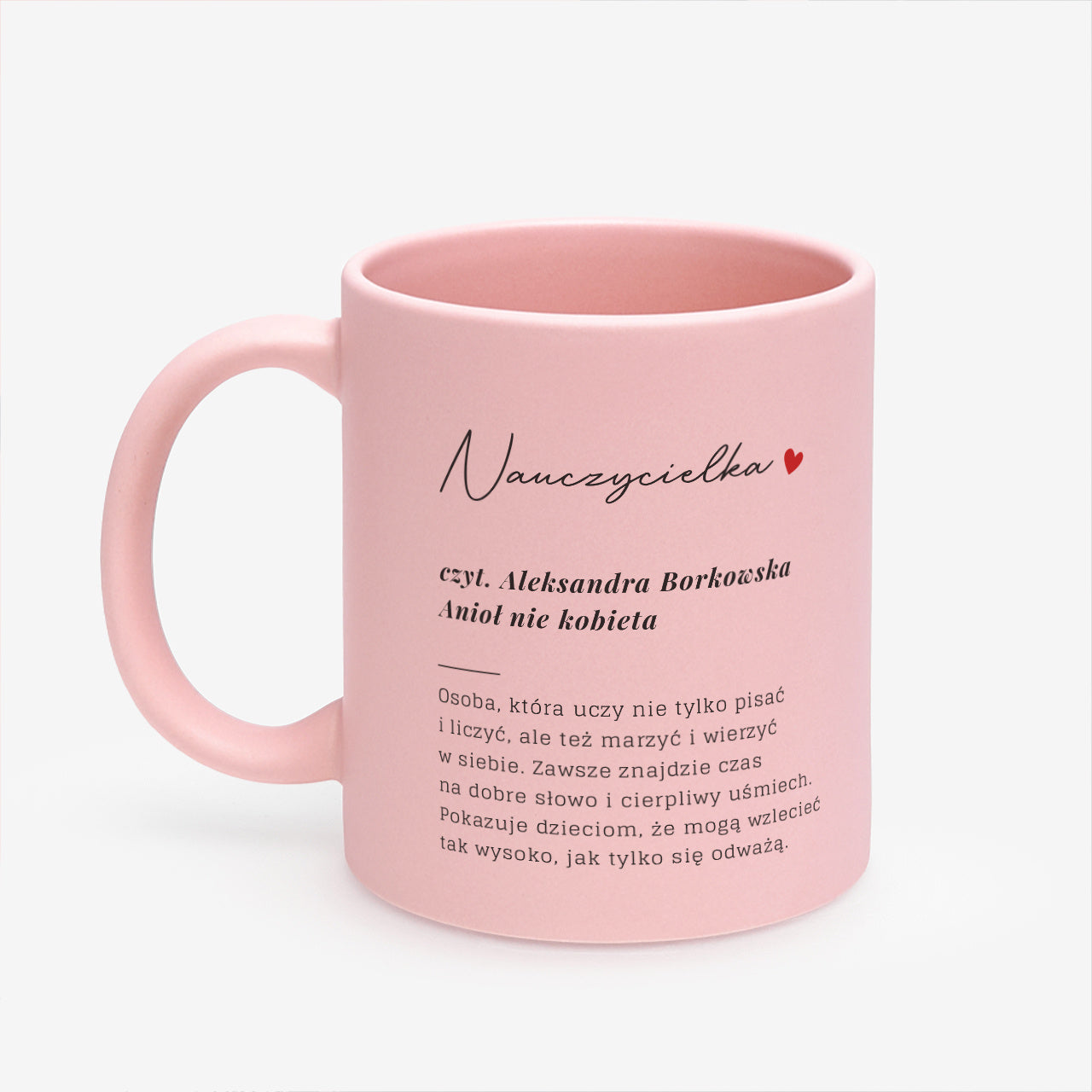 Personalizowany kubek Definicja - prezent dla nauczycielki na Dzień Nauczyciela kubek dla nauczycielki 