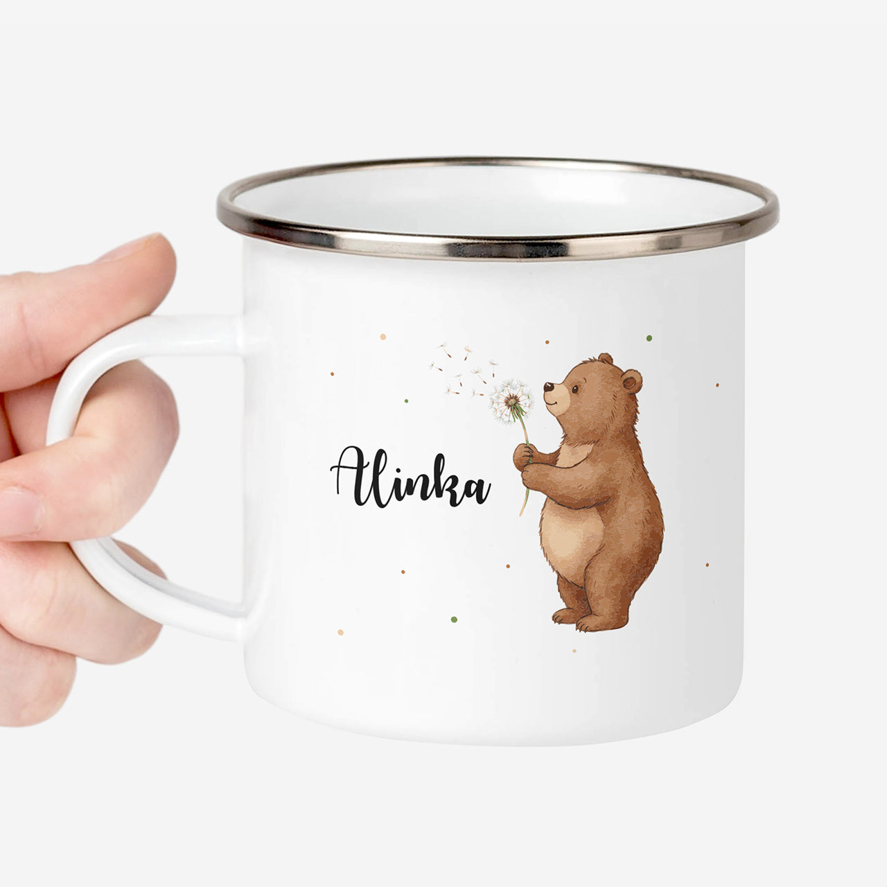 Personalizowany kubek z misiem - prezent dla dziecka kubek z nadrukiem dla dziecka upominek dla dziecka