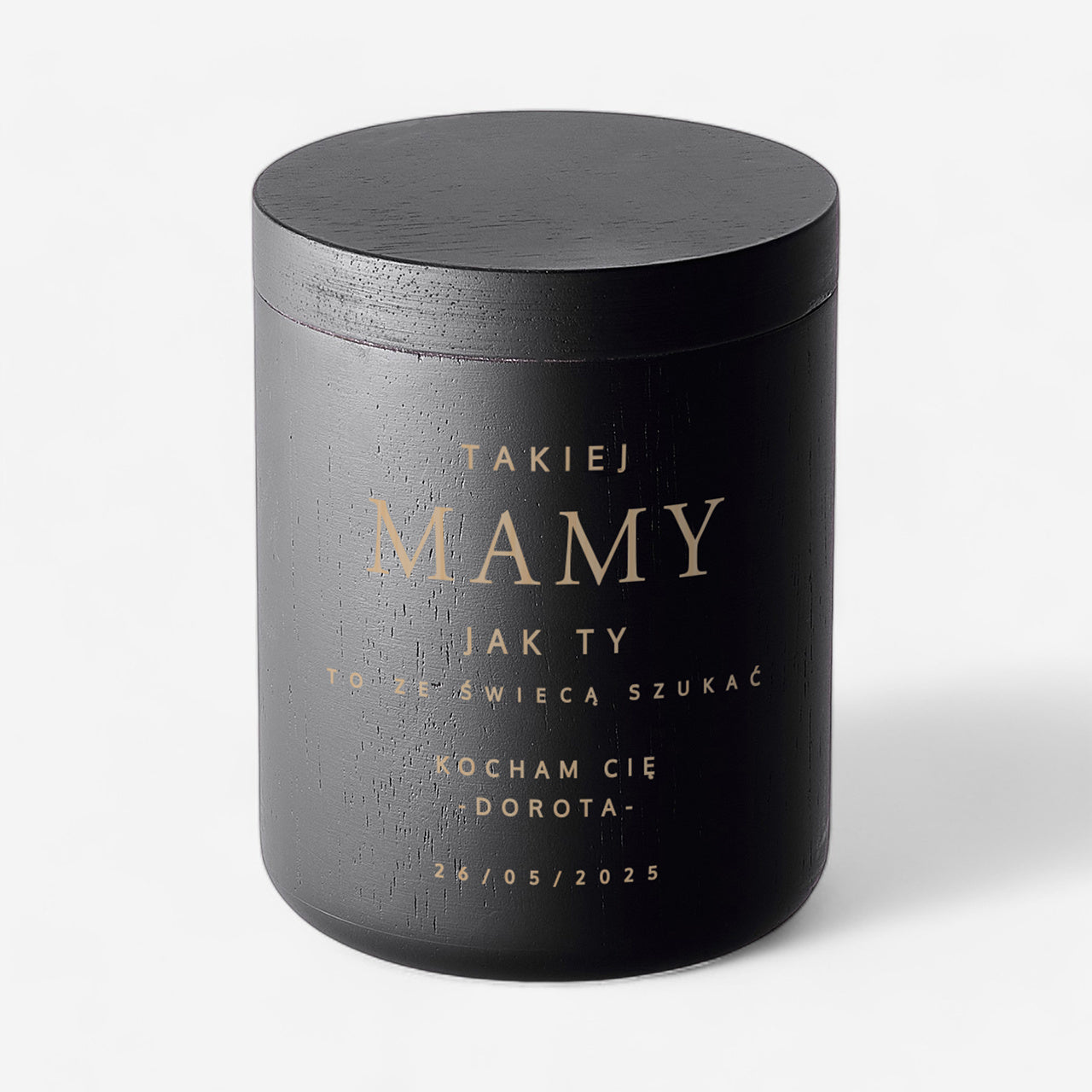 Grawerowana świeca na Dzień Mamy świeczka zapachowa dla mamy prezent dla mamy na Dzień Mamy