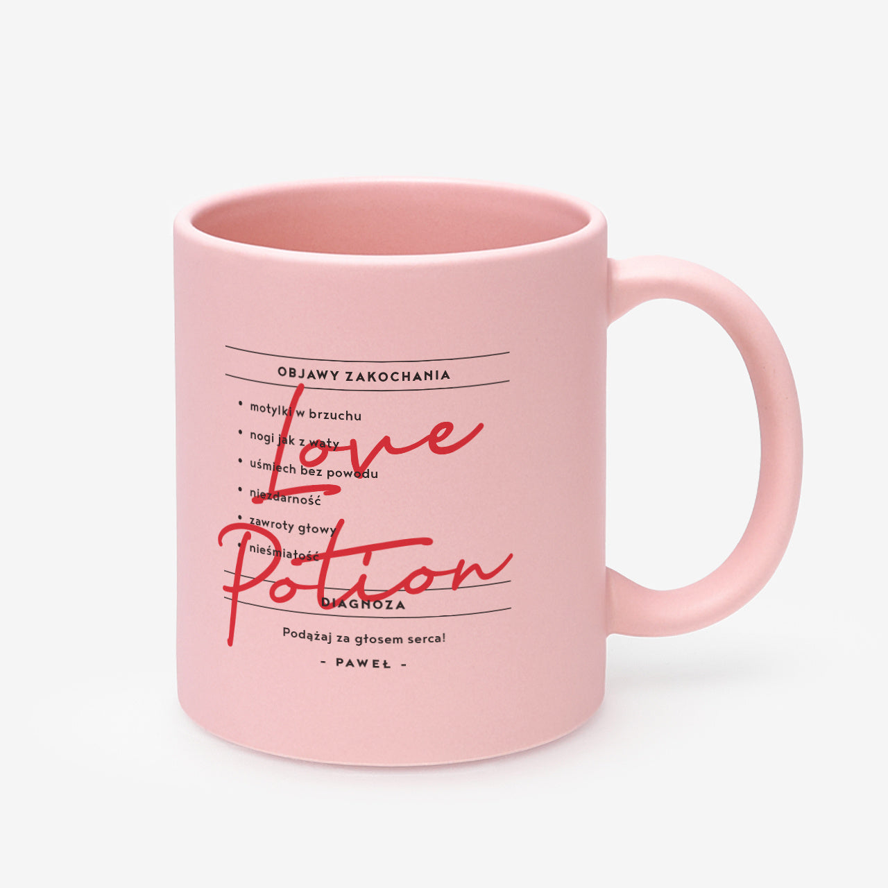 Kubek dla dziewczyny - love potion personalizowany kubek dla dziewczyny śmieszny prezent dla niej 