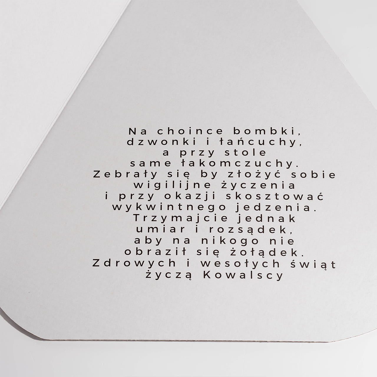 Kartka świąteczna ze zdjęciem A4 - Choinka