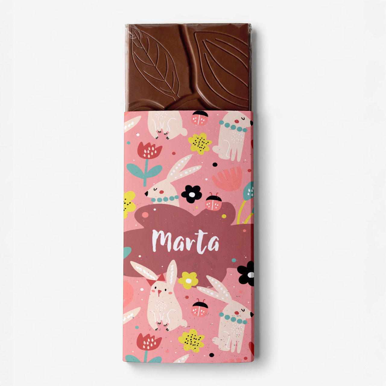 Personalizowana czekolada wielkanocna dla dziewczynki upominek dla dziewczynki upominek na Wielkanoc