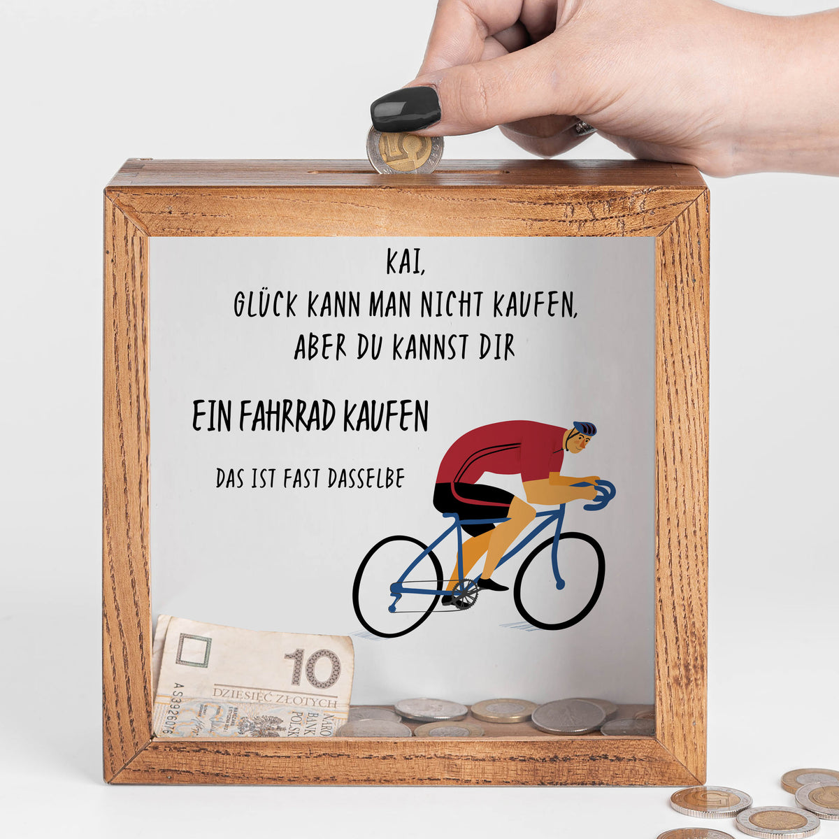 Spardose - ICH SPARE AUF EIN FAHRRAD