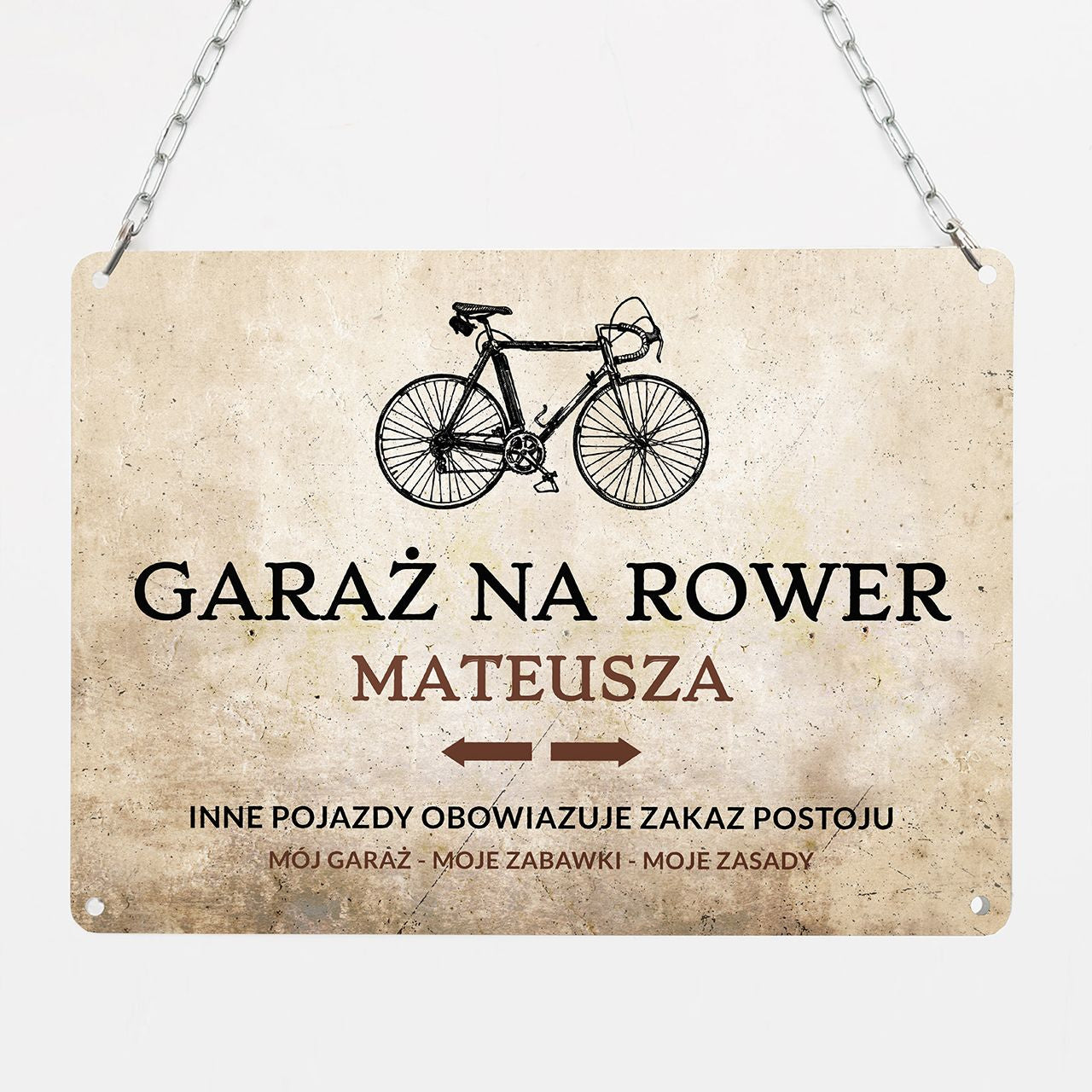 Personalizowana tabliczka na prezent dla rowerzystki
