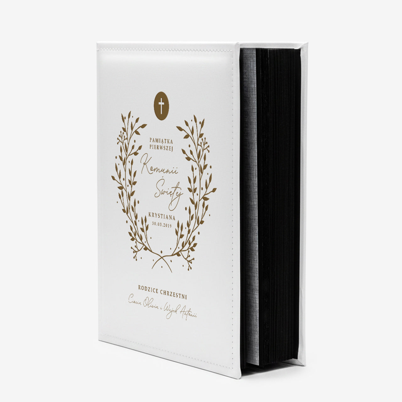 Album na pierwszą komunię świętą - prezent na komunię od chrzestnej pamiątka pierwszej komunii
