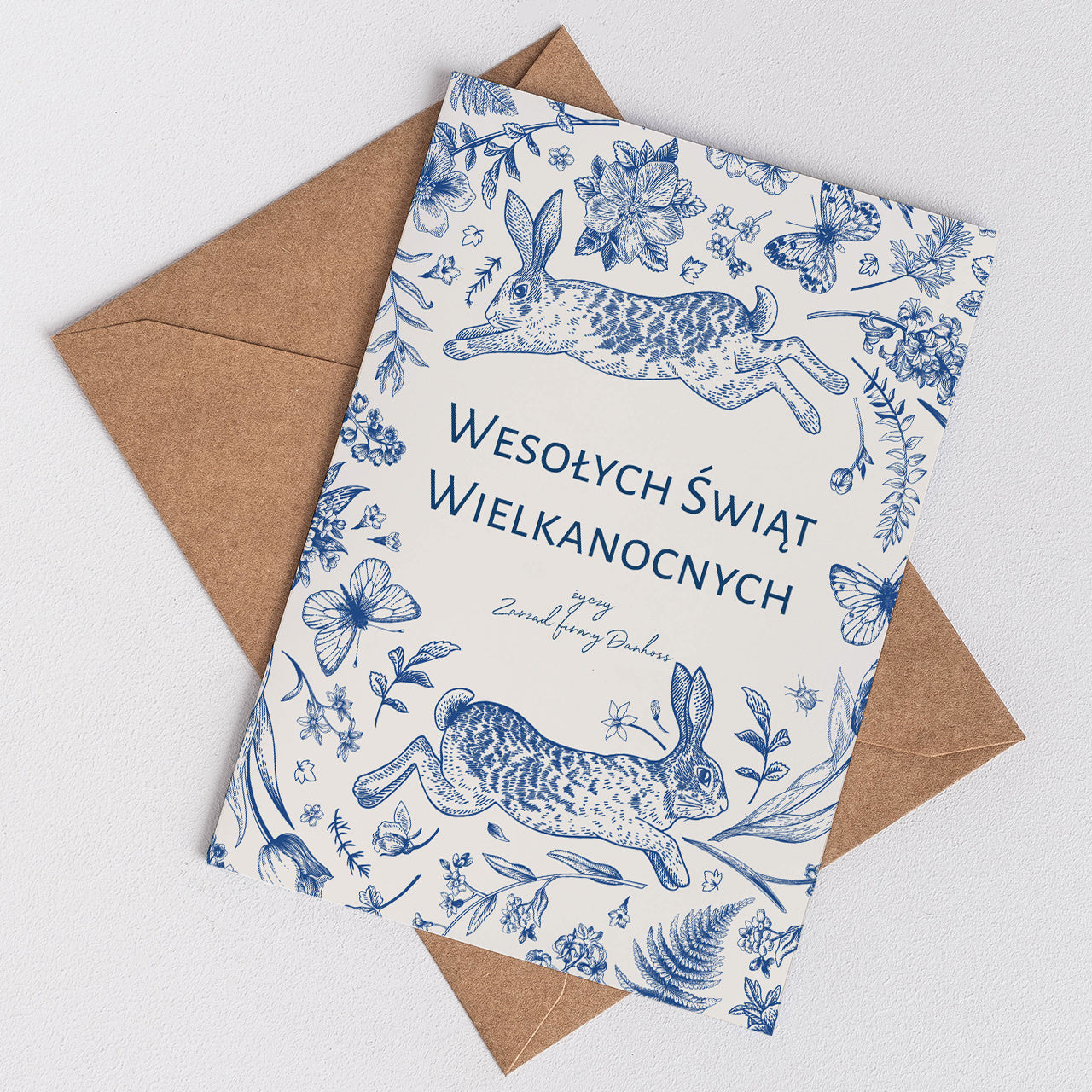 Personalizowana kartka wielkanocna - kartka na Wielkanoc dla pracownika