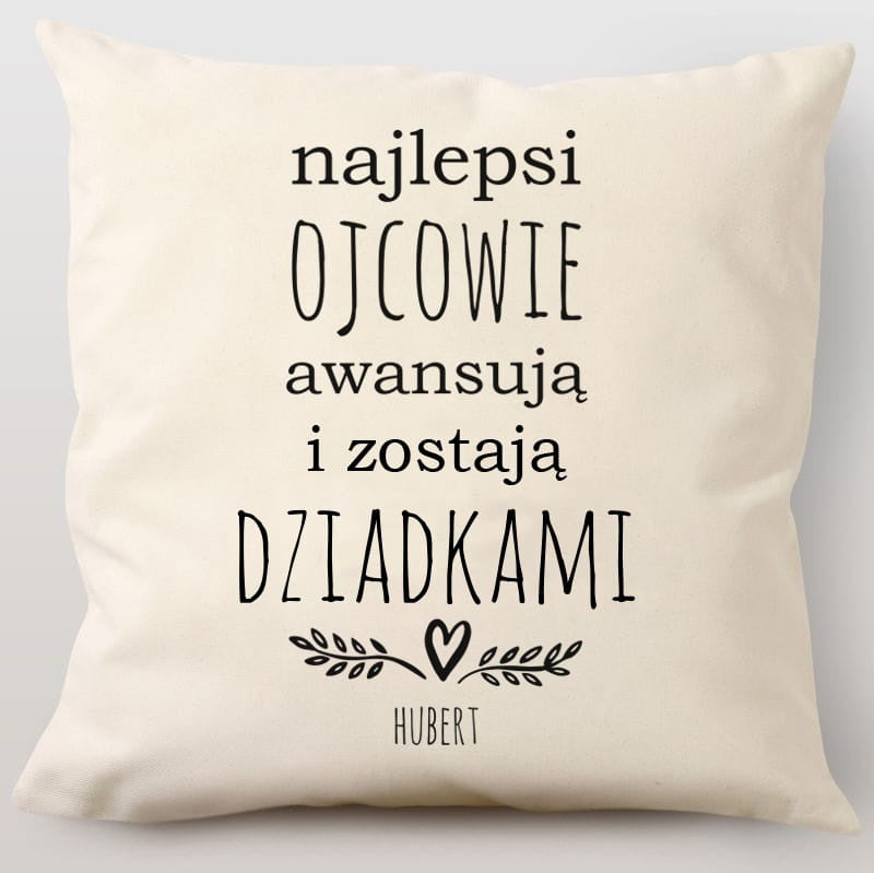 Personalizowana poduszka dla dziadka - prezent na dzień dziadka prezent dla dziadka poduszka na dzień dziadka