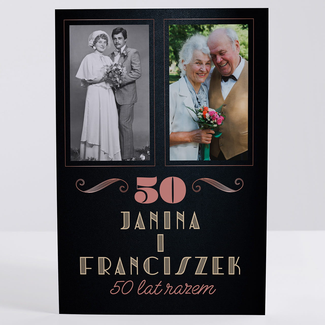 Kartka na Złote Gody - 50 rocznica ślubu