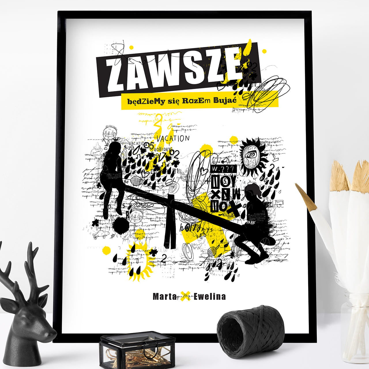Plakat dla przyjaciółki
