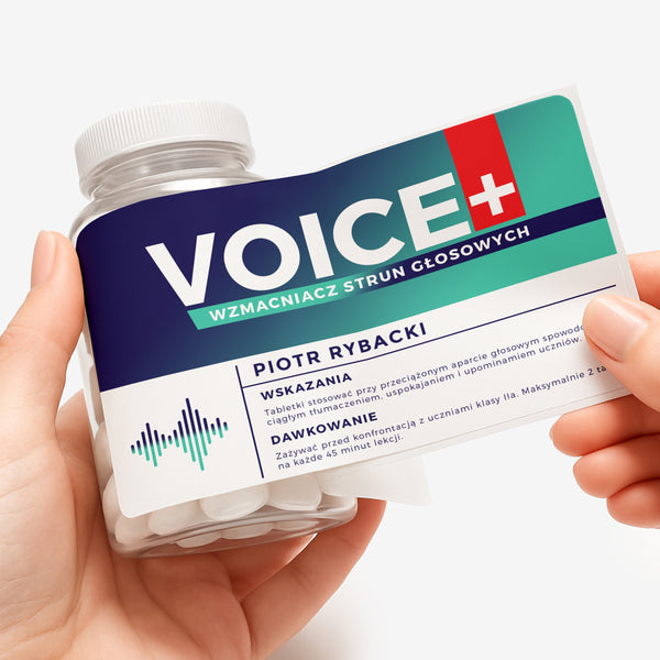 Zestaw prezentowy: miętówki + etykieta do naklejenia - drobiazg dla nauczyciela upominek dla nauczyciela 