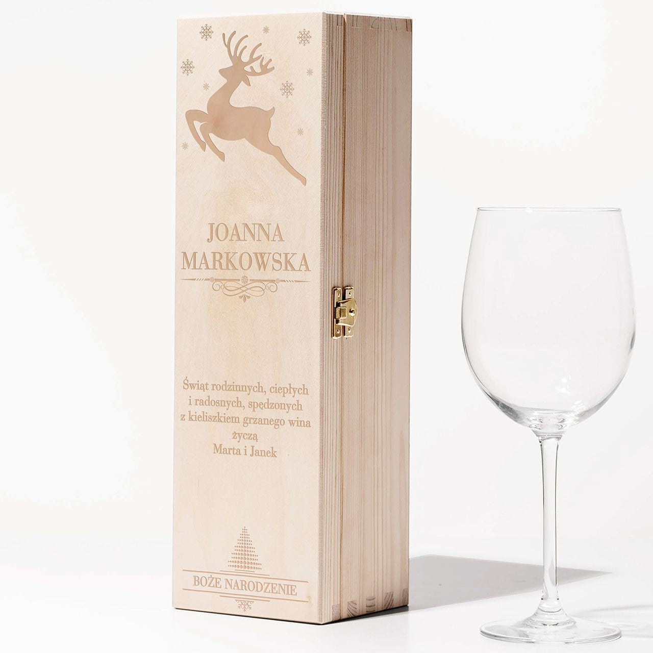 Świąteczna skrzynka na alkohol