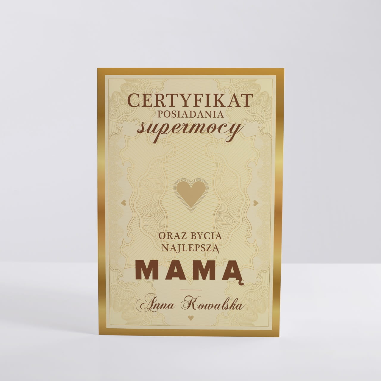Personalizowana kartka z życzeniami dla mamy kartka personalizowana prezent dla mamy kartka na prezent
