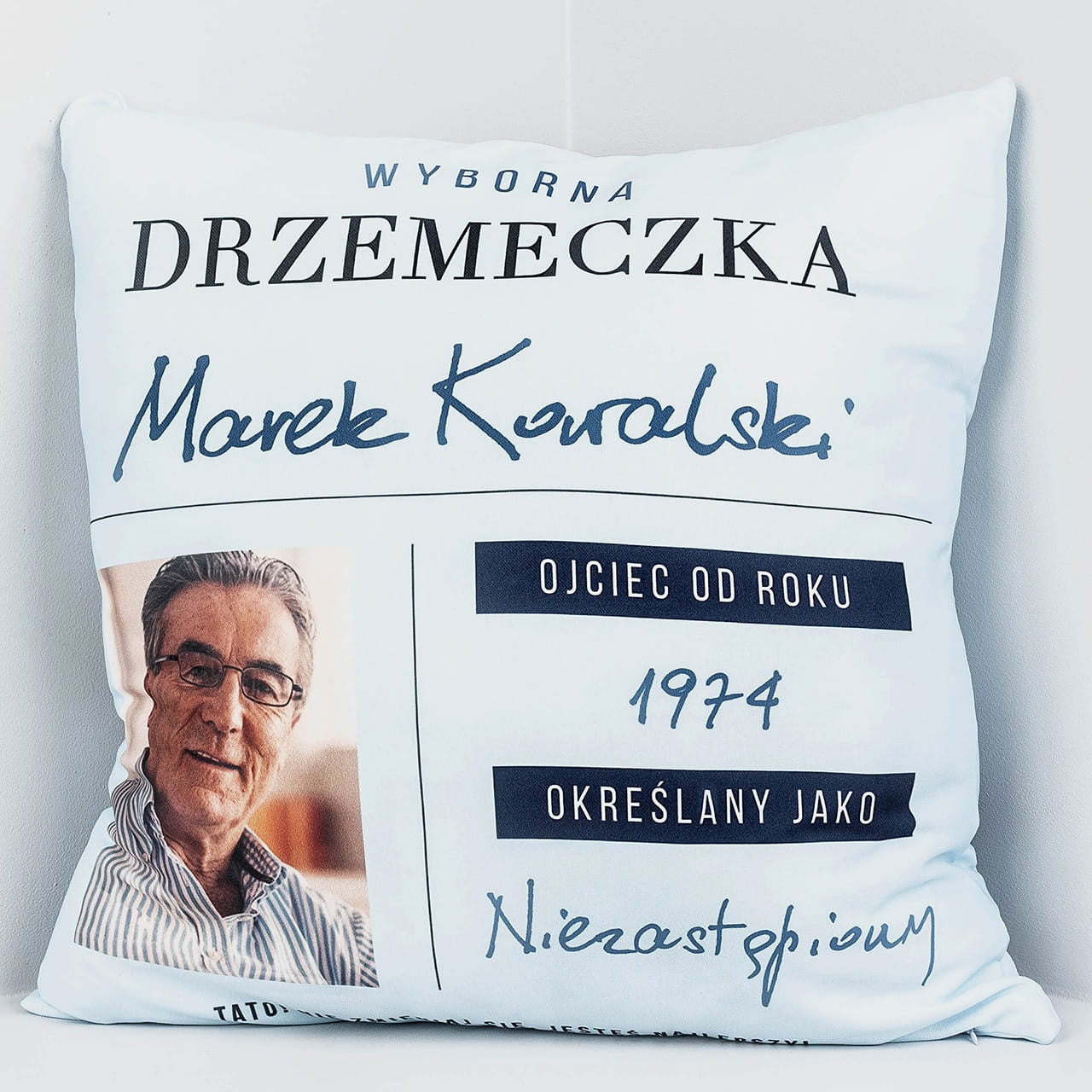 Personalizowana poduszka - prezent na urodziny dla taty 