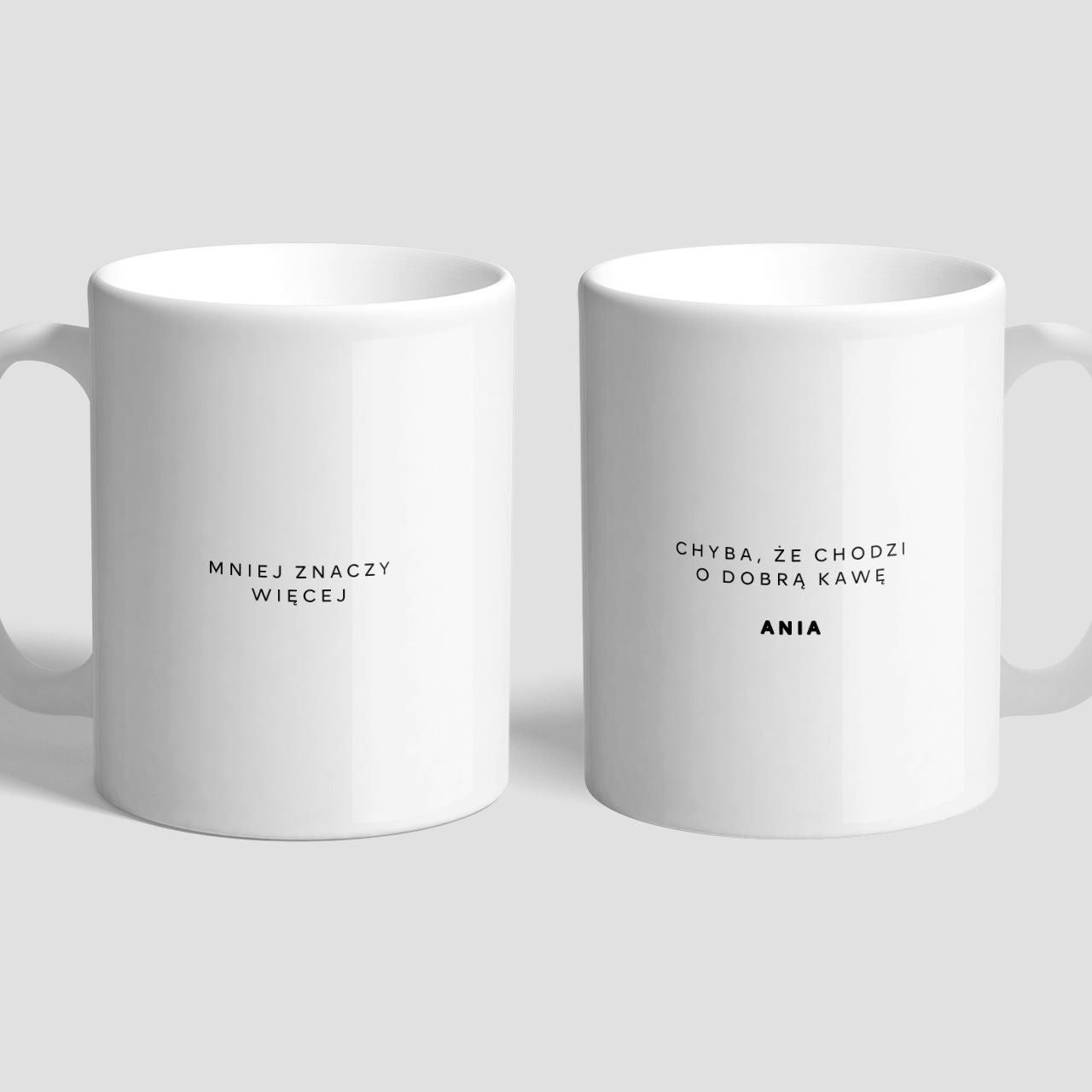 Imienny kubek - prezent dla minimalisty