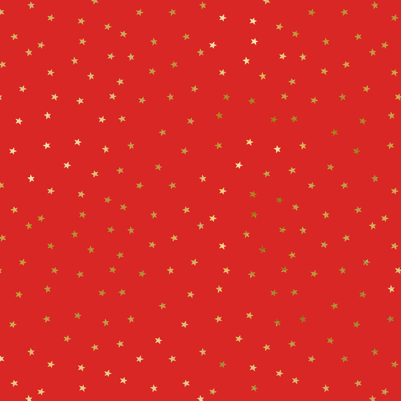 Papier do prezentów - czerwony w złote gwiazdki