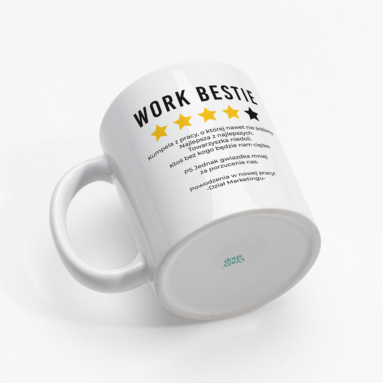 Kubek na odejście z pracy dla koleżanki - Work Bestie kubek dla koleżanki z pracy pożegnanie w pracy prezent