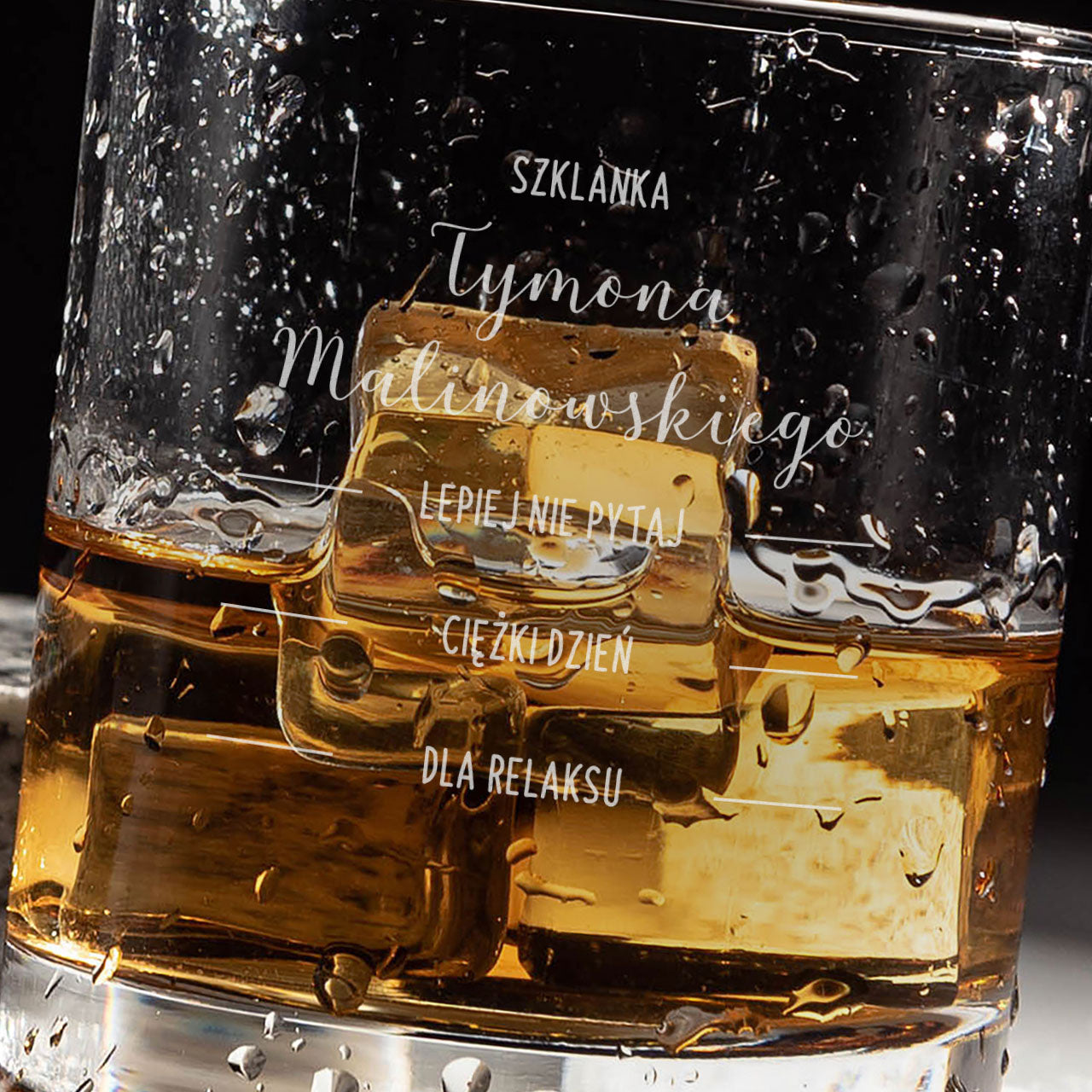 Szklanka do whisky dla niego - prezent dla kumpla elegancki prezent dla mężczyzny