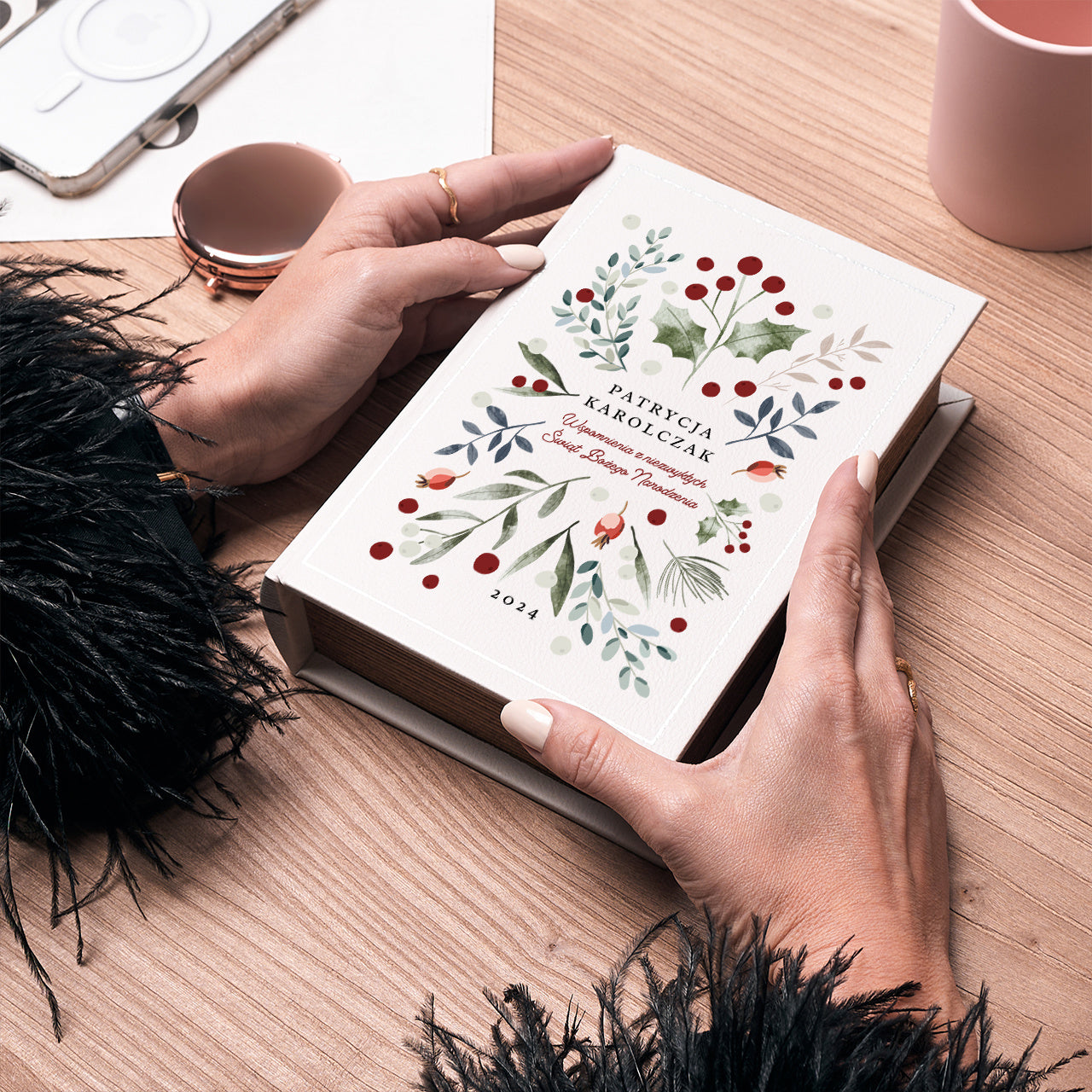 Book box na święta dla żony personalizowany prezent na gwiazdkę