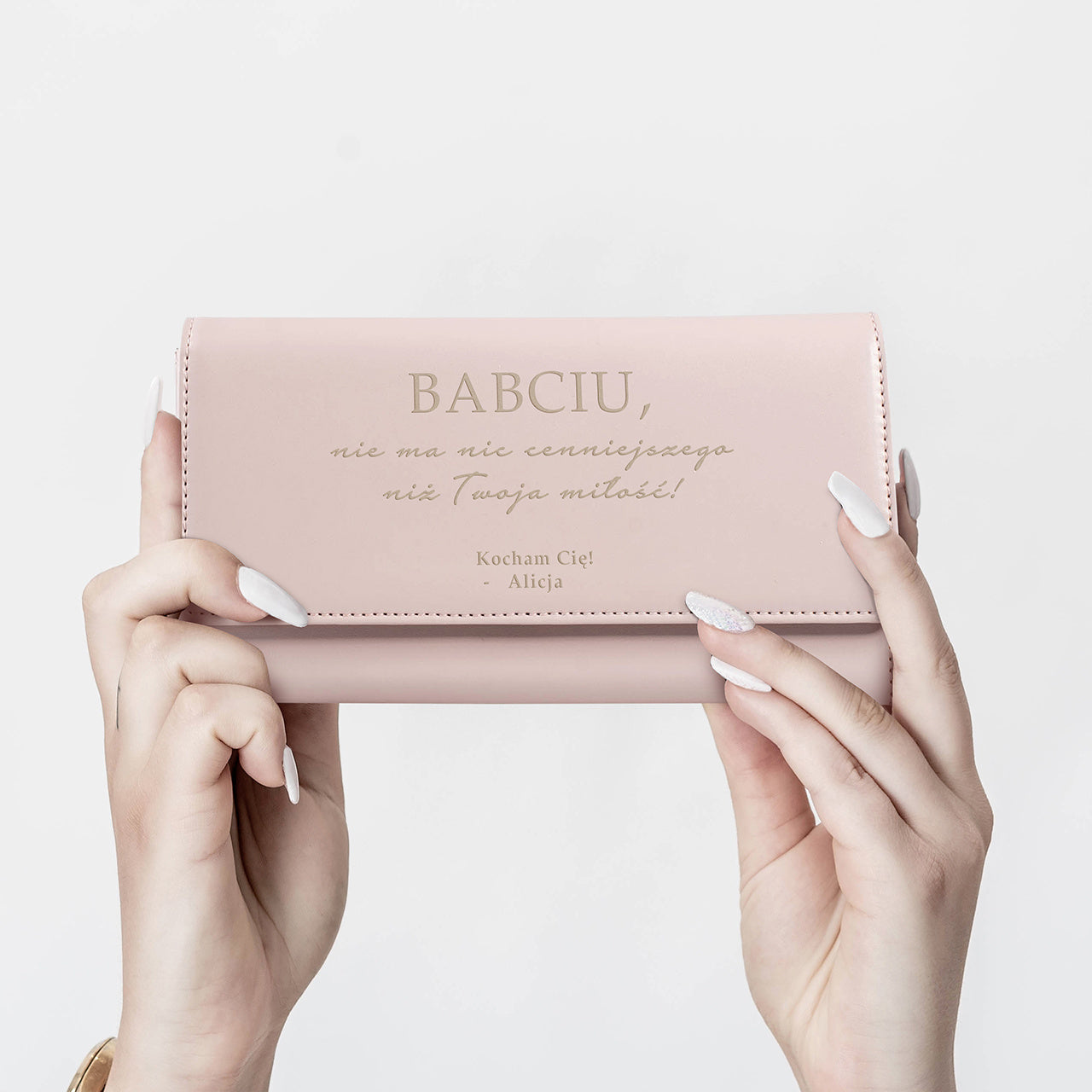 Portfel ze skóry na Dzień Babci