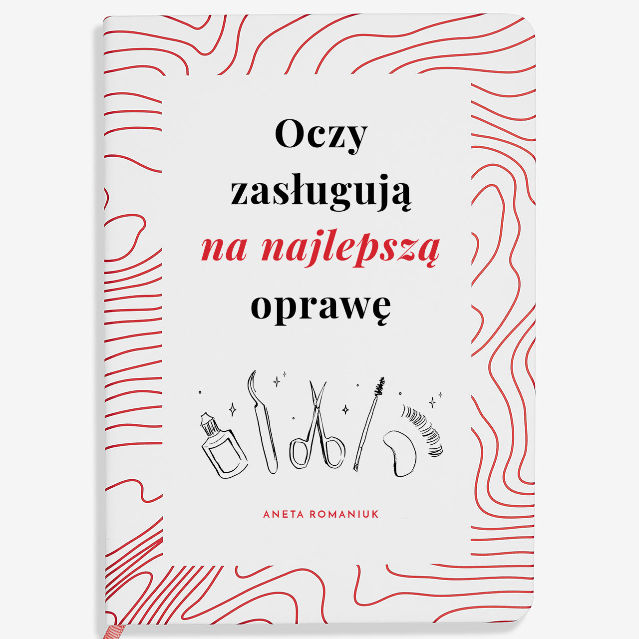 Notatnik na prezent dla stylistki rzęs prezent dla stylistki rzęs elegancki notes