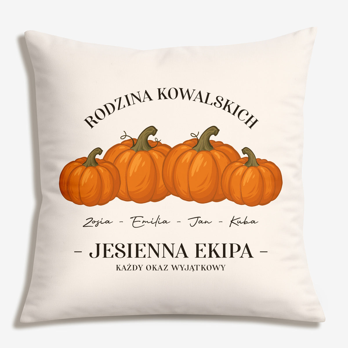 Personalizowana poduszka jesienna - prezent dla jesieniary