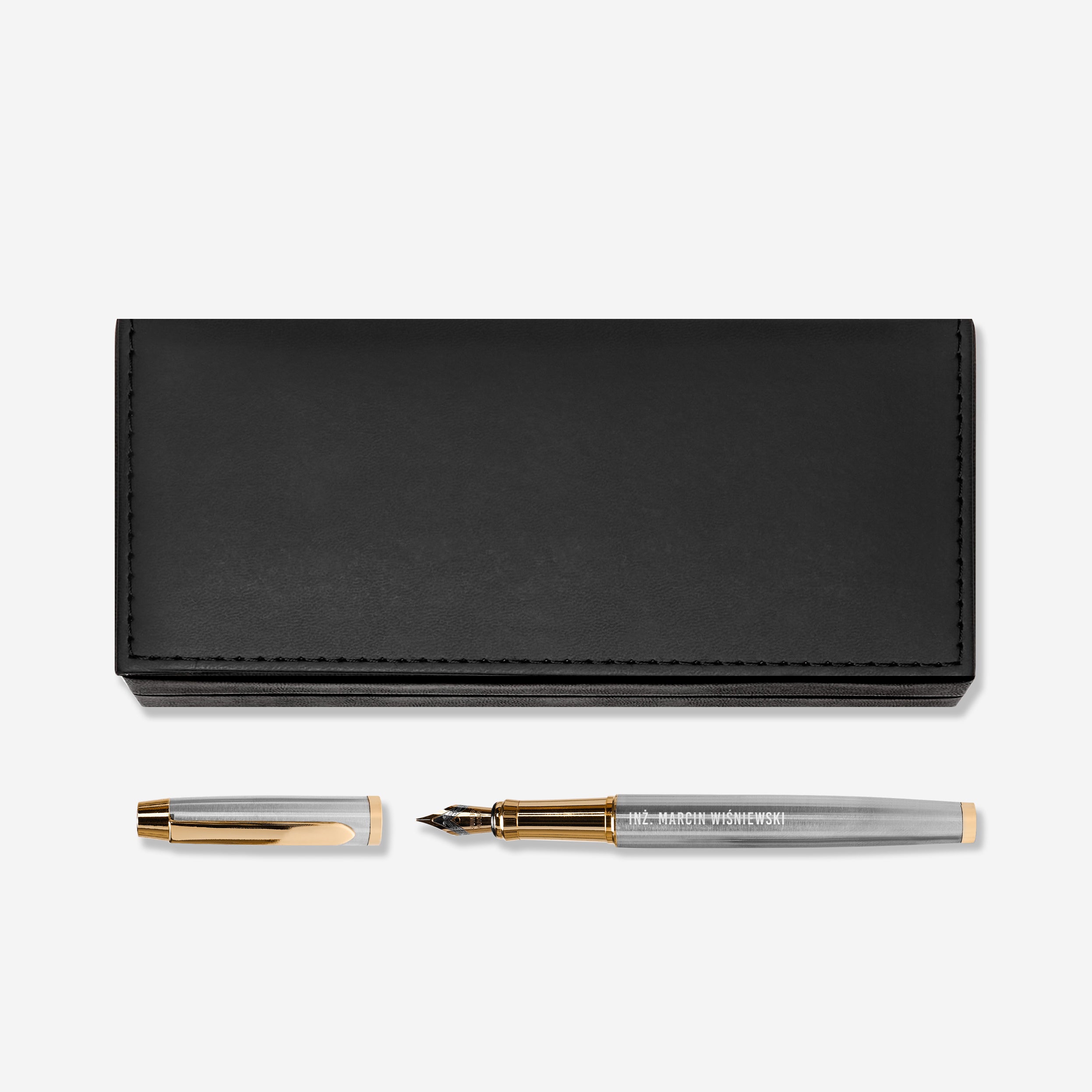 Pióro z grawerem w pudełku - prezent dla inżyniera pióro grawerowane pióro wieczne z grawerem