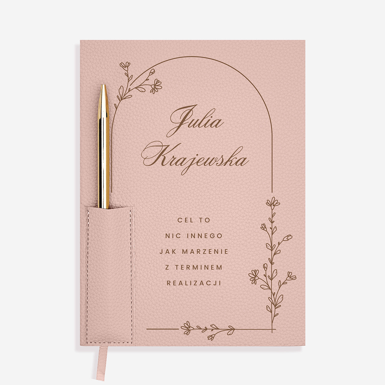 Personalizowany planner z długopisem - prezent dla kobiety
