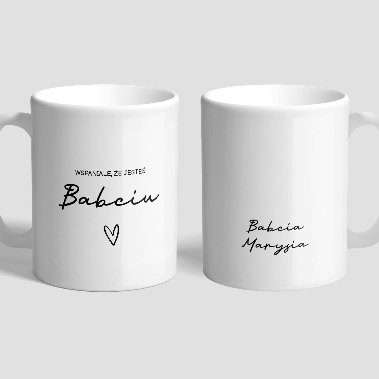 Personalizowany kubek dla babci - Wspaniale, Że Jesteś wzruszając prezent dla babci na Dzień Babci