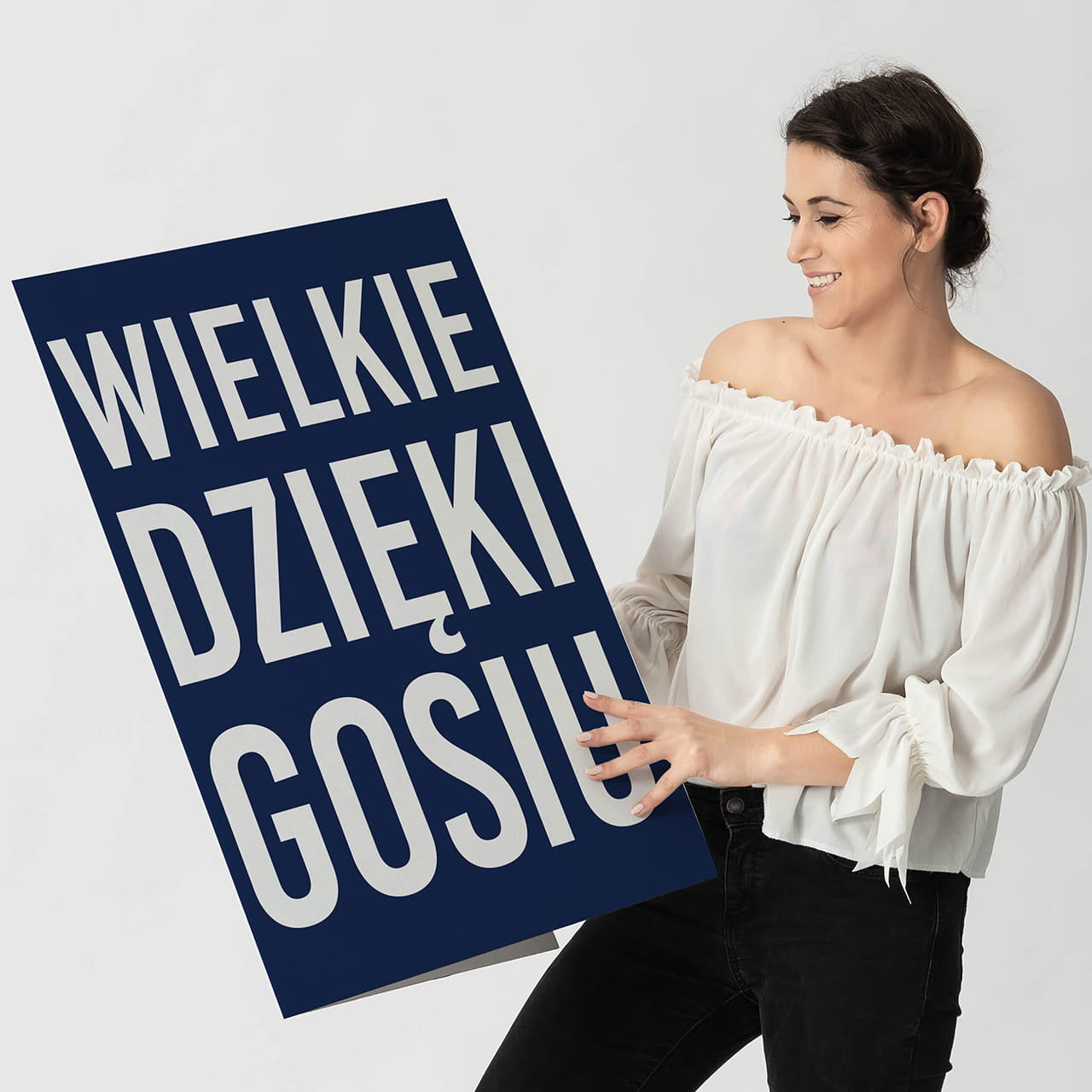 Kartka XXL z podziękowaniem - prezent na podziękowanie prezent podziękowanie kartka na podziękowanie