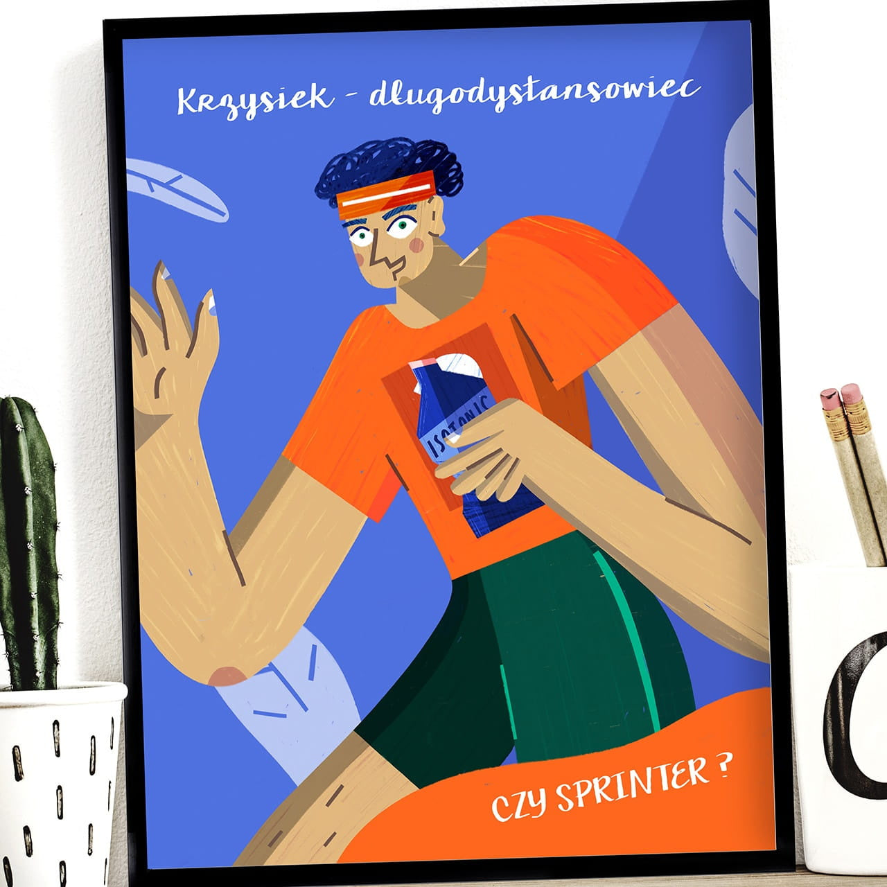 Plakat dla biegacza - prezent dla maratończyka prezent dla biegacza prezent dla sportowca