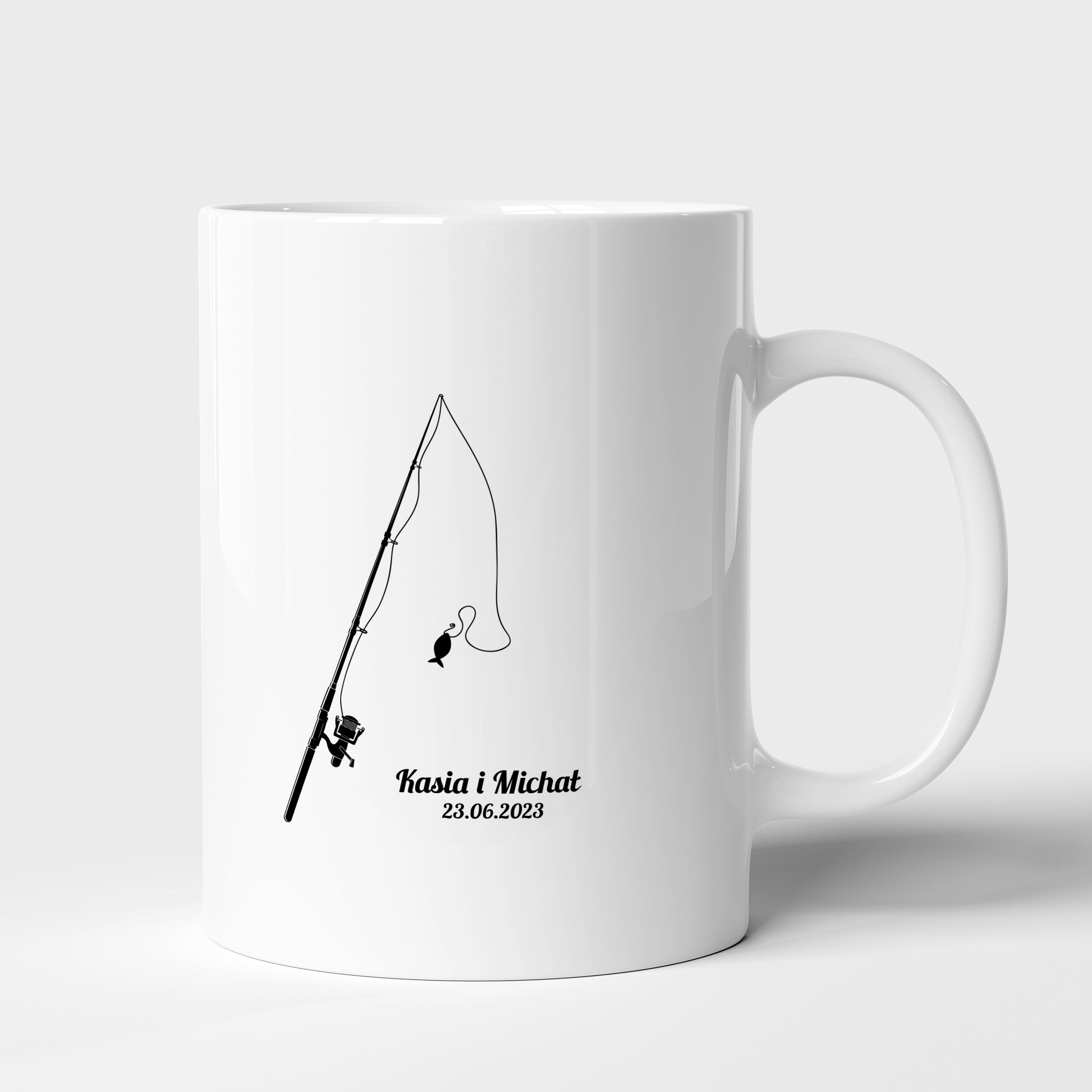 Kubek dla wędkarza - prezent dla taty wędkarza prezent na dzień ojca kubek z nadrukiem personalizowany kubek
