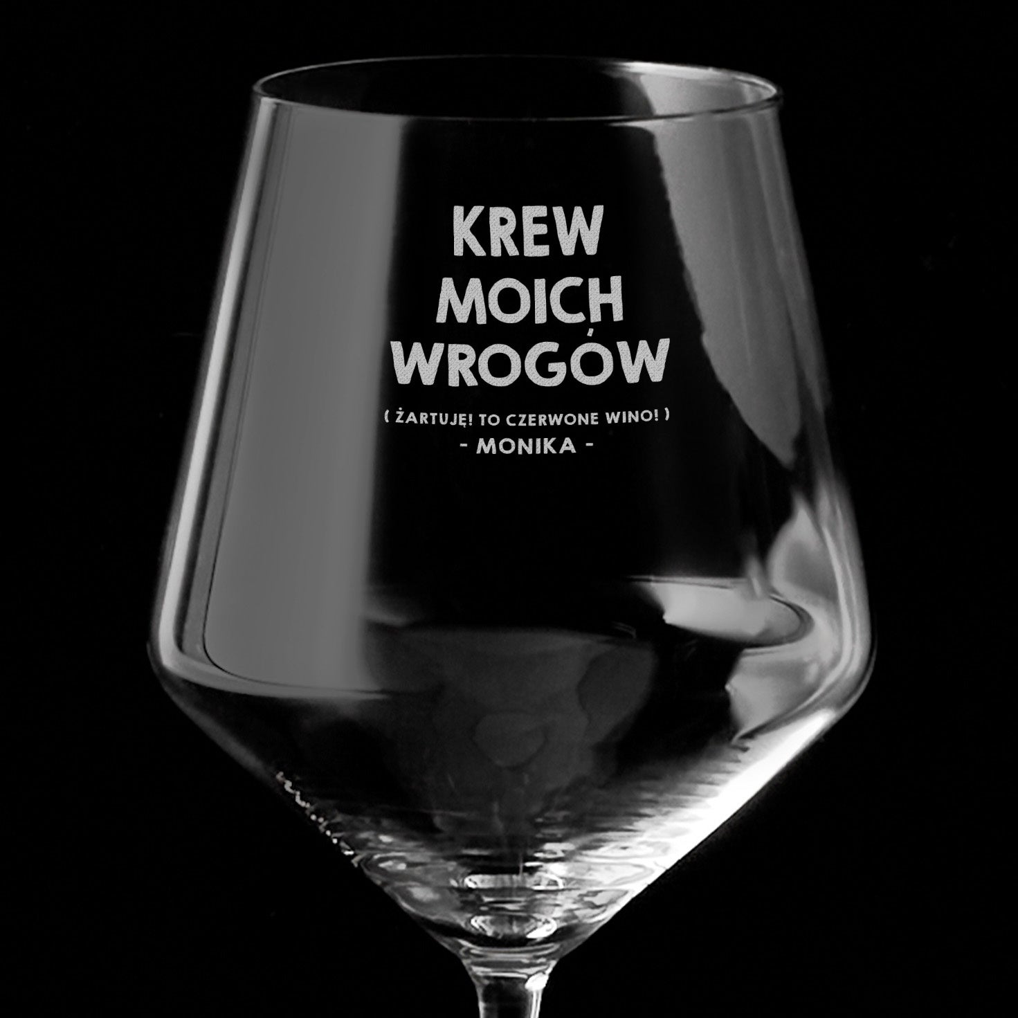 Kieliszek grawerowany XXL - śmieszny prezent urodzinowy