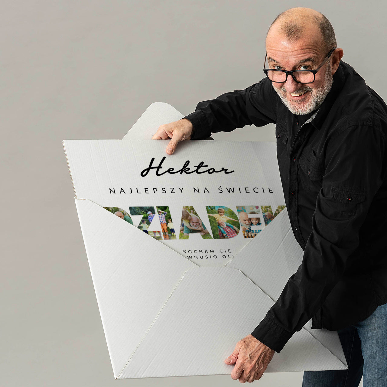 Personalizowana kartka XXL - duża kartka na Dzień Dziadka