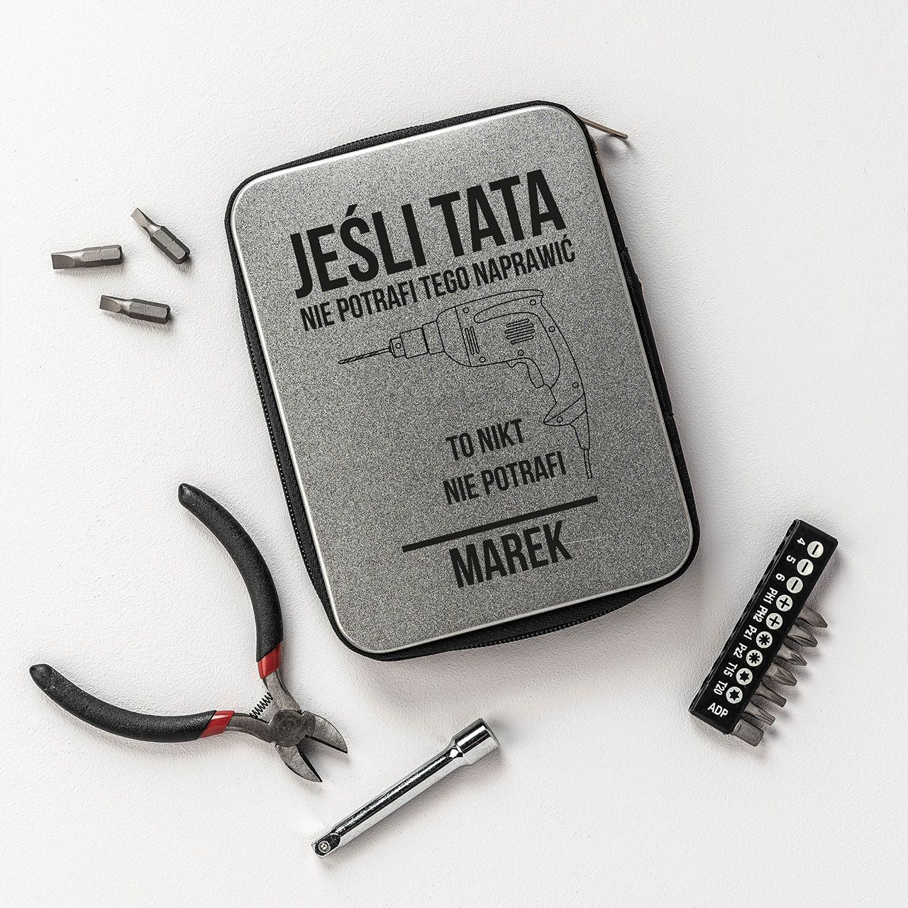 Narzędzia dla taty - prezent z okazji Dnia Ojca narzędzia na prezent prezent dla taty narzędzia personalizowane