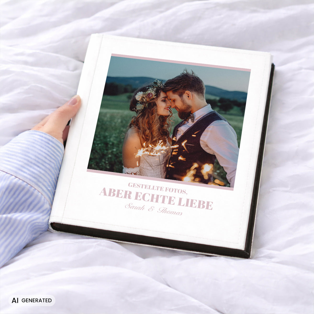 Fotoalbum zum Einkleben - Echte Liebe Geschenk für ein Paar