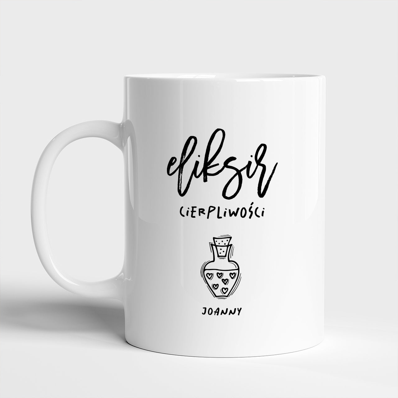 Kubek z nadrukiem - eliksir cierpliwości