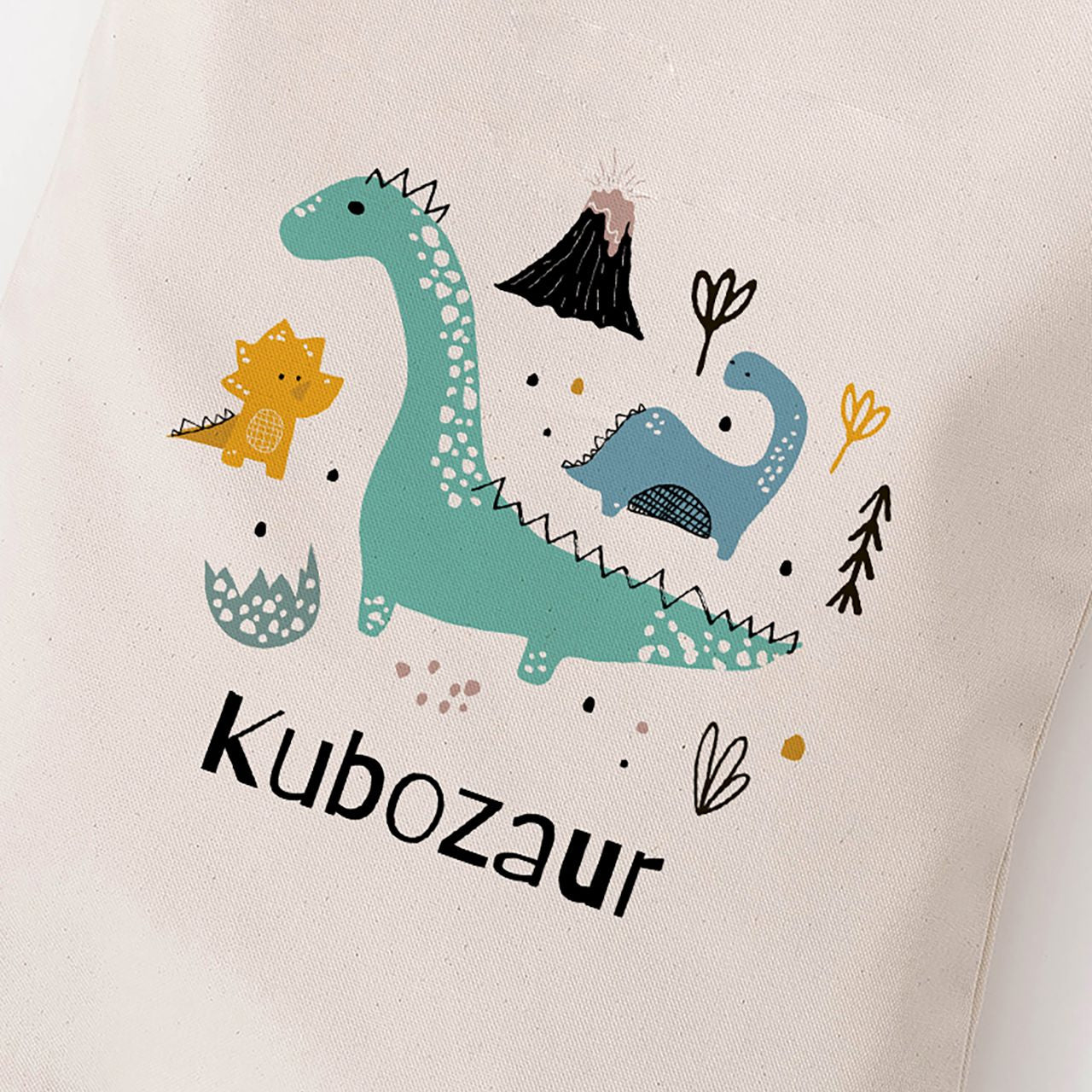 Personalizowany worek do przedszkola - prezent dla fana dinozaurów