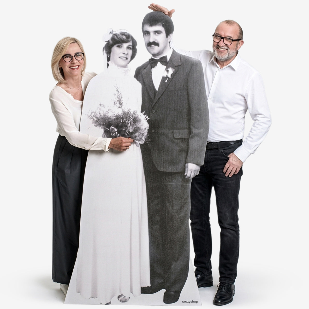 Stand personalizowany MŁODA PARA dekoracja na rocznicę ślubu prezent na rocznicę ślubu dekoracja ślubna